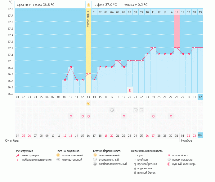 Ура! Мой график беременный! - Графики базальной температуры