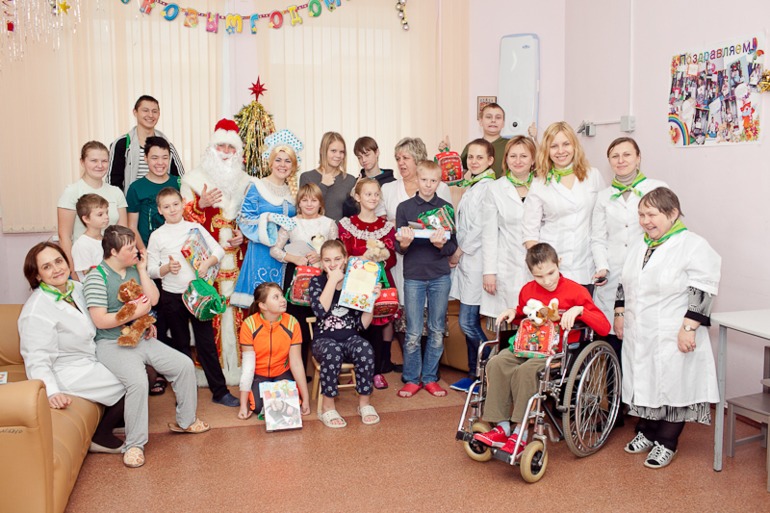 Новогодний утренник в Морозовской больнице