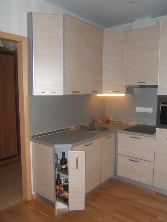 Мини-кухня для гостиной на площади 3,2 кв.метра