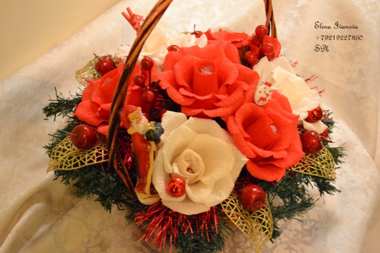 Новогодняя корзинка-в ожидании чуда