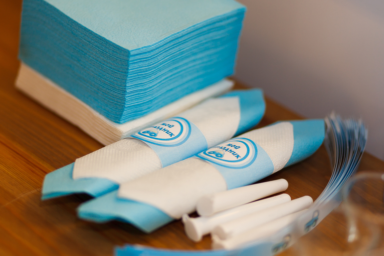 День рождения сыночка 2 года в голубо-белом цвете=)