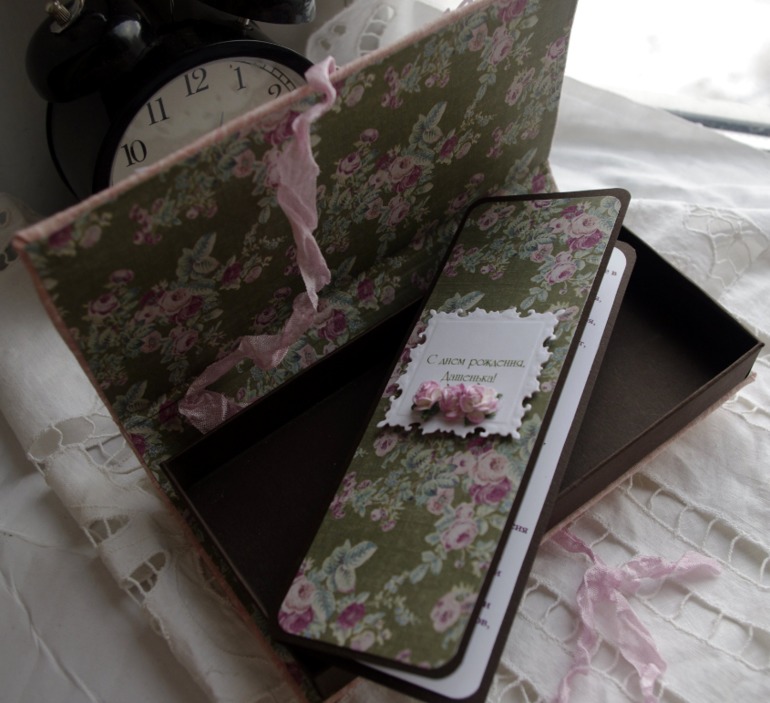 ещё одна деньрожденьевская коробочка для денежки...