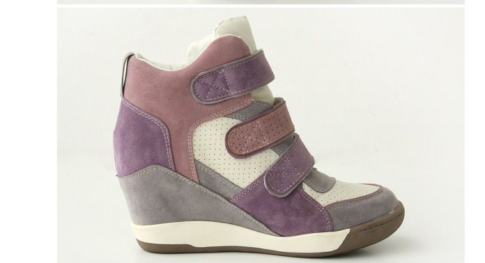 Кроссовки на скрытой платформе