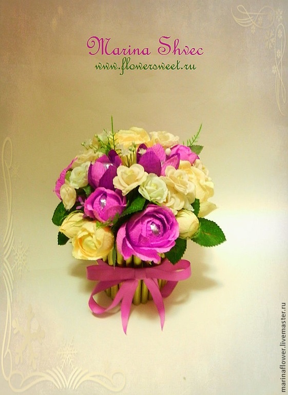 Букет из конфет и сладкие подарки на заказ