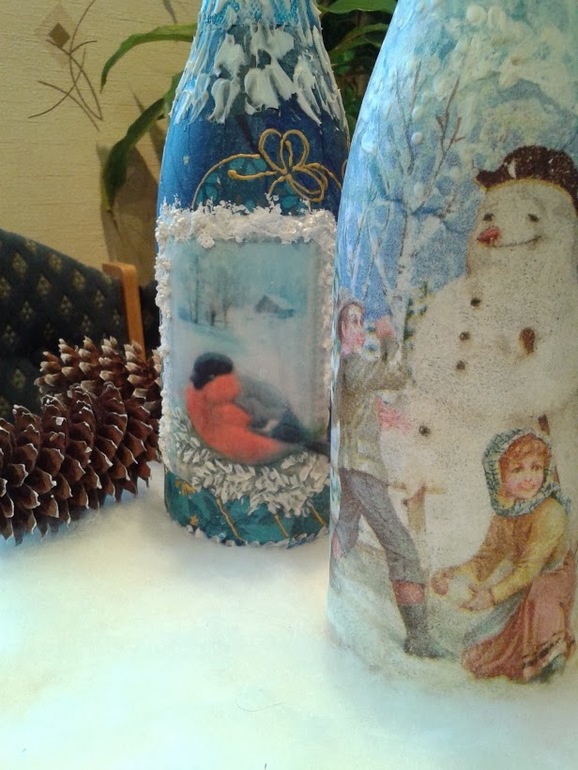 Бутылочки к Новому году моим родственникам.