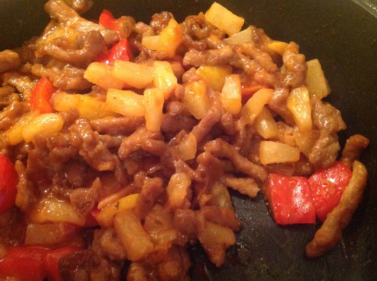 Свинина в кисло-сладком соусе