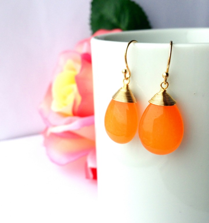 Серьги позолота 14 карат Gold Plated и родий Silver Plated