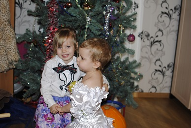 Наша новогодняя фотосессия у Кати и Даши