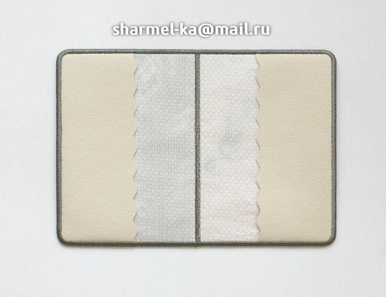 Вышитая обложка на паспорт "Желтоглазый кот"(08.01.14)