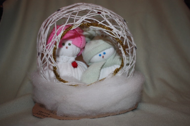 Снеговики в клете)