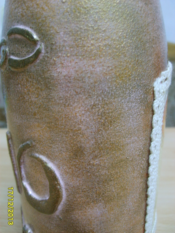 Бутылочка к годовщине, попытка лессировки.