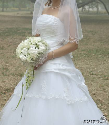 Очень красивое и нежное свадебное платье