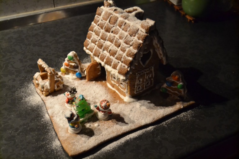 Пряничный домик своими руками любимым девочкам на подарок!!!!