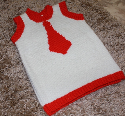 Праздничный жилет с галстуком