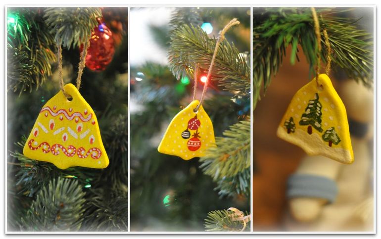 Наши hand-made игрушки и елочка :)