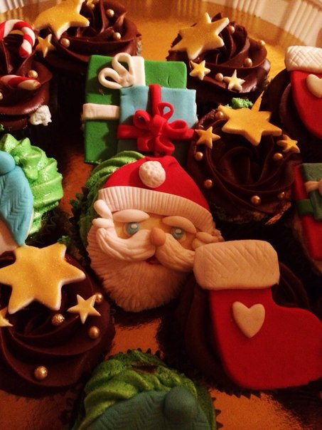 Капкейки новогодние