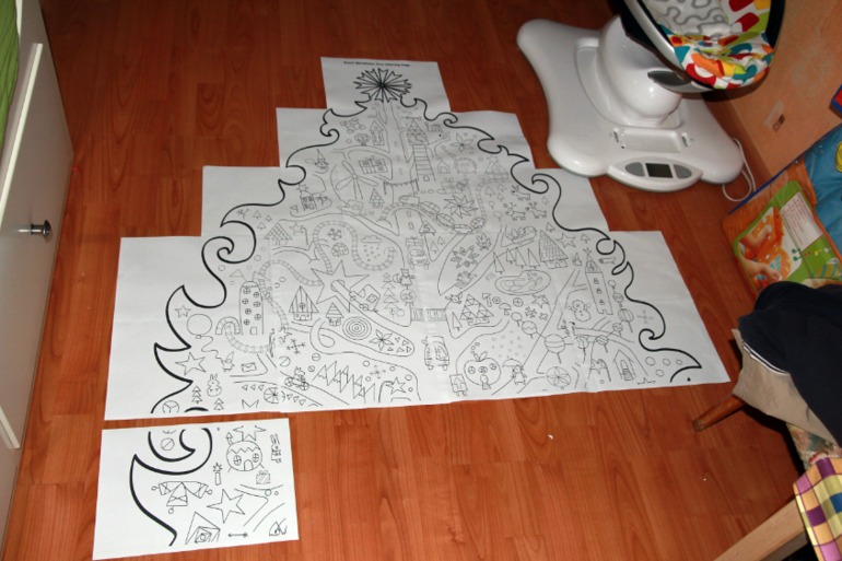 Раскраска мегаЁлка оказалась реально МЕГА))))