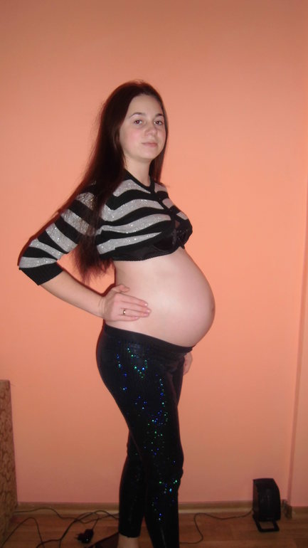 ровно 36 неделек!!!=) Вот такие мы выросли=)