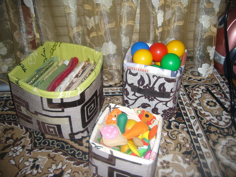 Текстильные коробки.