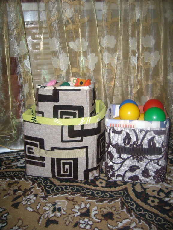 Текстильные коробки.