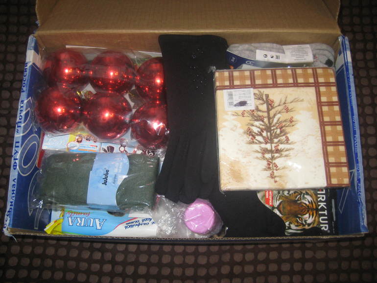 Новогодняя посылочка от снегурочки Катюши