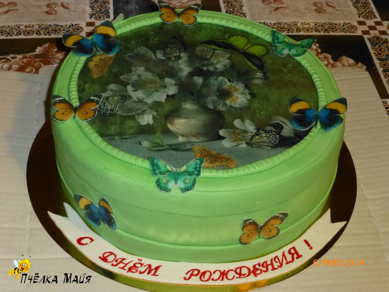 Торт  со сьед.картинкой