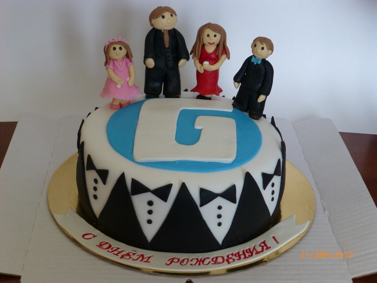 Торт для папы от любищий семьи!