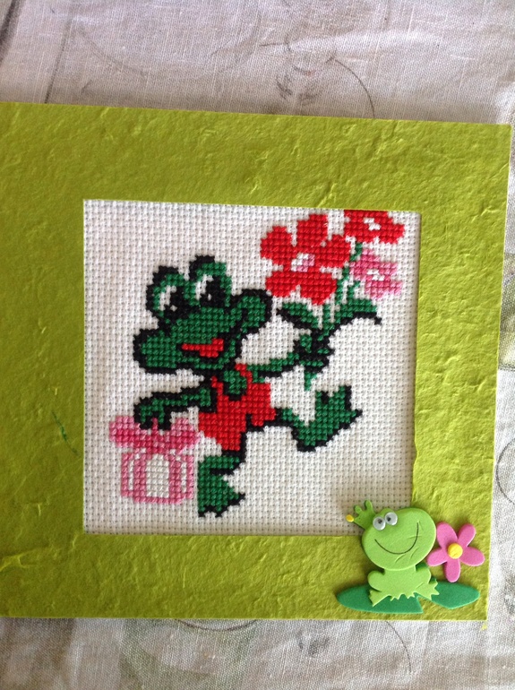 Получила я замечательную лягушечку