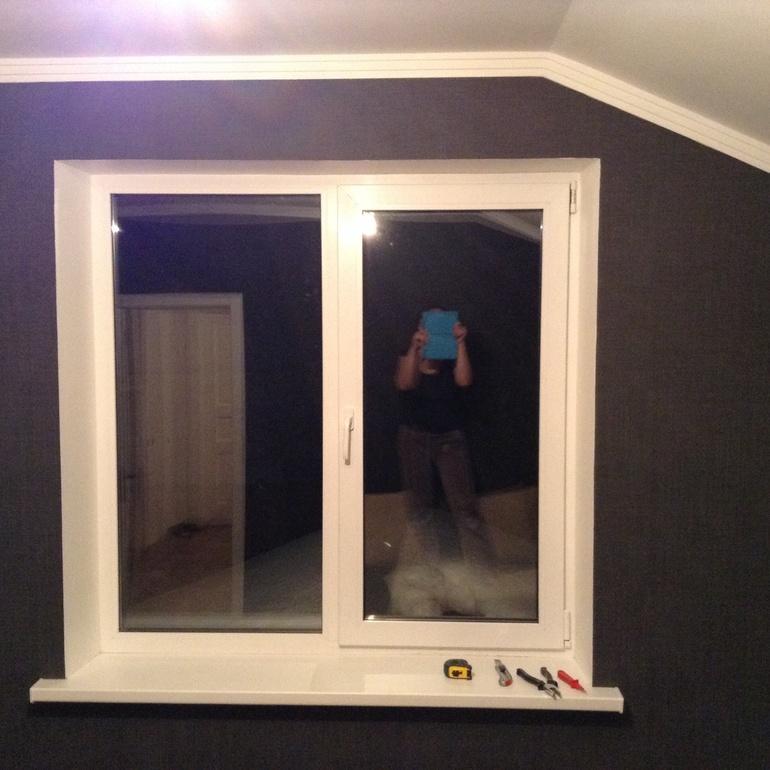 Гардина на мансардное окно.