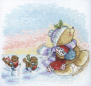 схемы зимних мишек, делюсь