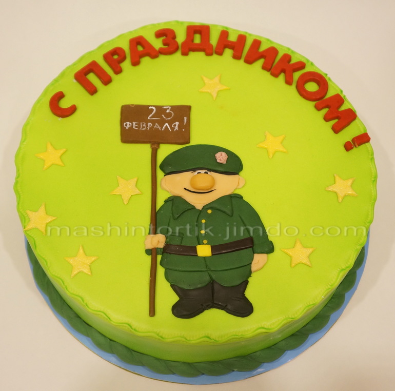 торты на 23 февраля