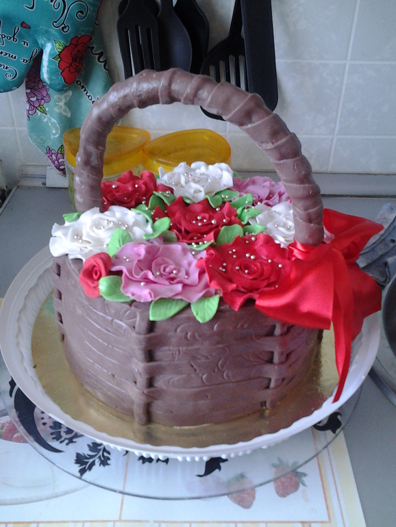 корзина роз