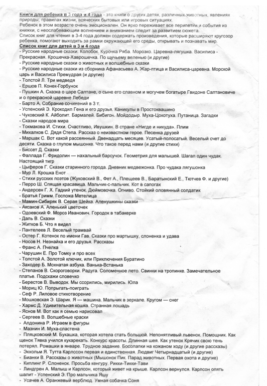 Книги для детей 3-4 лет