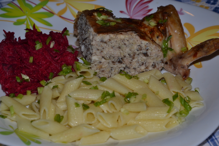 Фаршированная курица