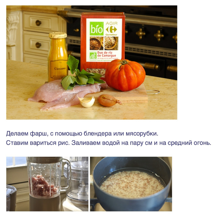 Курица и рис