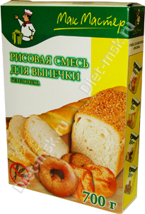 Безглютеновая  и Рисовая Смесь Для Выпечки "Мак Мастер"