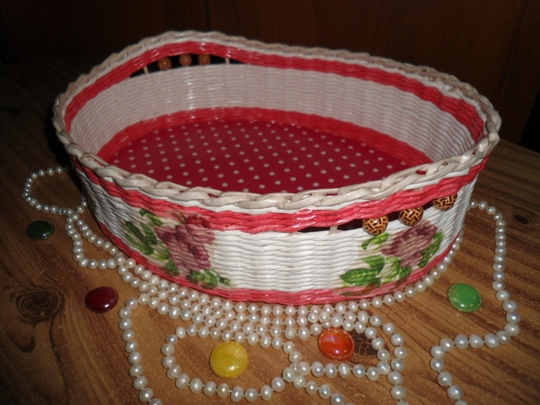 Плетеночки. Из кассовой ленты.