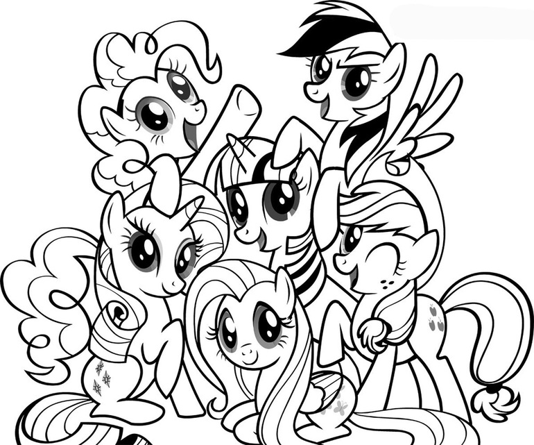 РАСКРАСКИ MY LITTLE PONY СОХРАНЯЕМ,РАСПЕЧАТЫВАЕМ И РАСКРАШИВАЕМ!