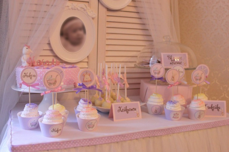 Оформление в стиле Precious Baby Girl