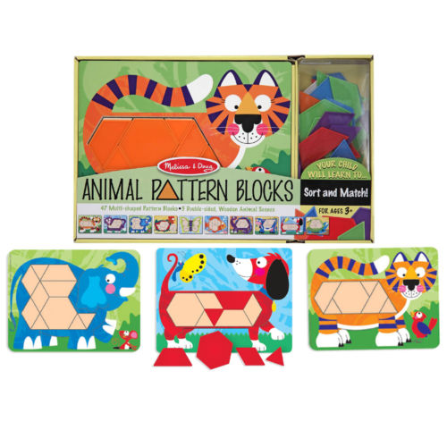 Опять досточки от Melissa & Doug: изучам формы, цвета, размеры, соотносим часть и целое