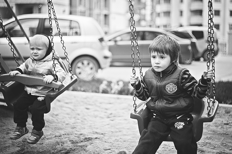 во дворе