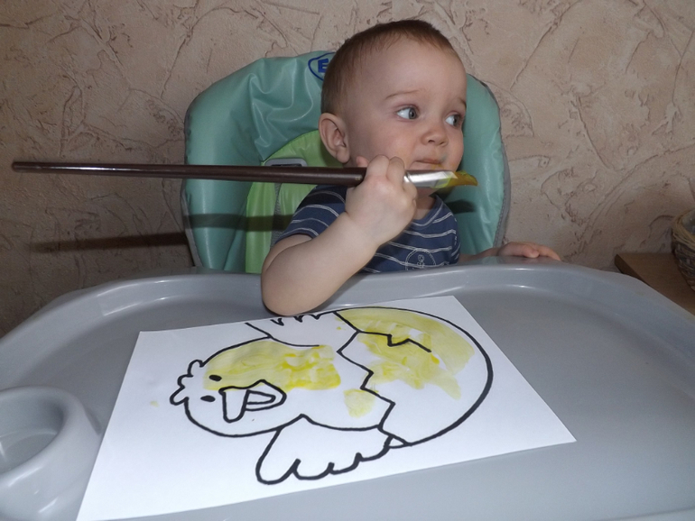 Наш отчет ТЗ "Курица, петух, цыплёнок" День 2 Курочка и цыпленок