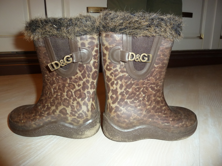 Сапоги D&G резиновые утепленные , р.25, 850р!!!