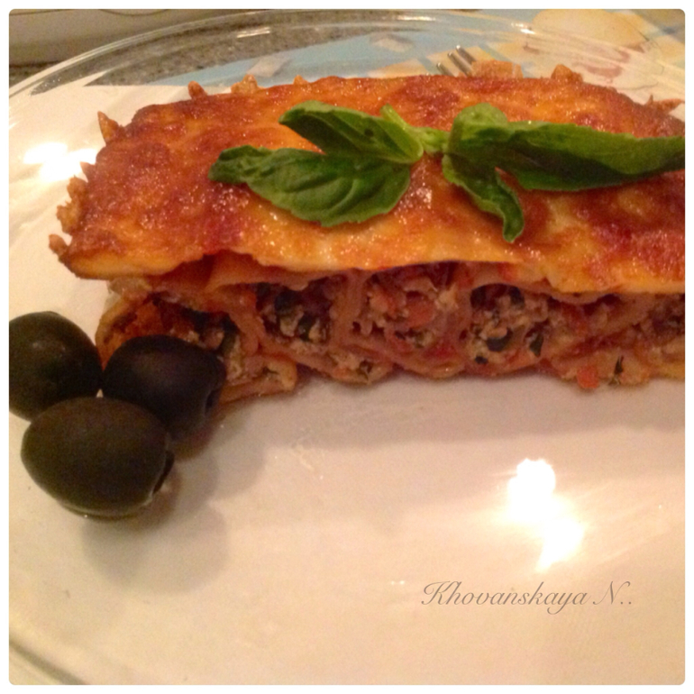 Vegetable cannelloni