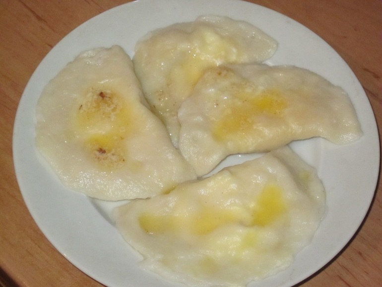 Вареники с творогом.