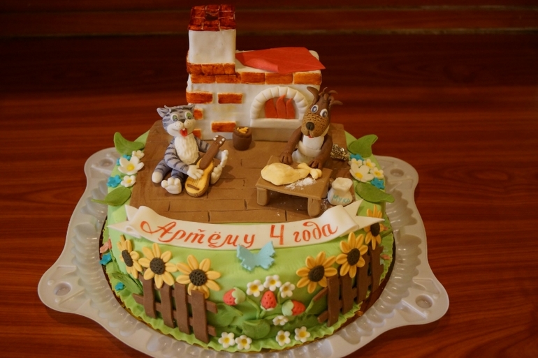 Детские тортики с любимыми героями