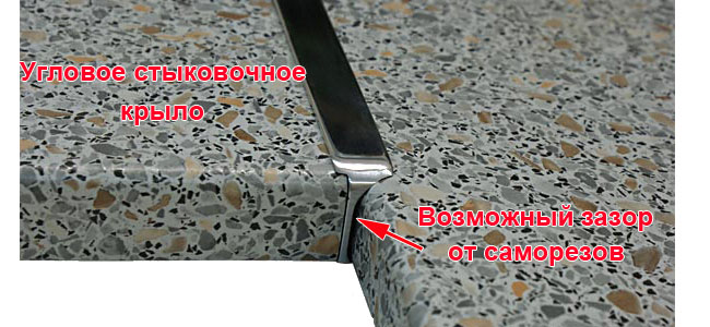 Соединительная планка для столешницы КОРИЧНЕВАЯ. Где?