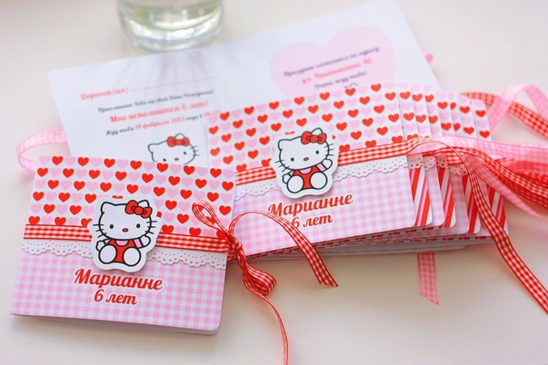 Оформление День Рождения в стиле Hello Kitty в День Всех Влюблённых