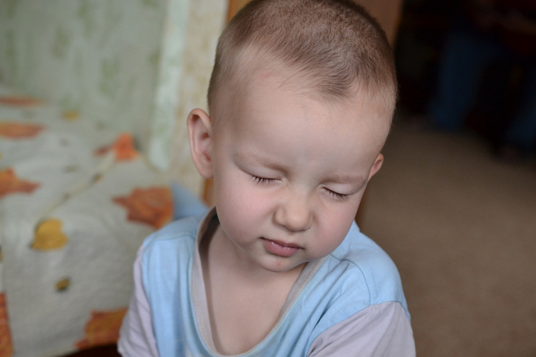 На даче