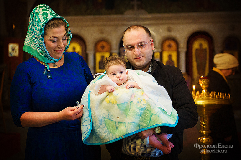 Таинство Крещения Барбары. Храм Великомученика Георгия Победоносца в Грузинах